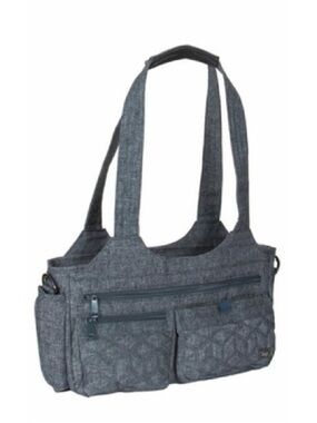 Lug Streetcar Everyday Quilted Tote Bag in Charcoal Gray